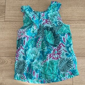 Du  Pareil au même Tropical Print Kids Sleeveless Top